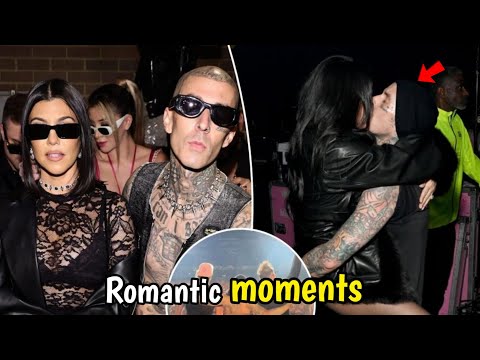 Kourtney Kardashian and Travis Barker Romantic Moments Steal the Show at Pre-Super Bowl Party